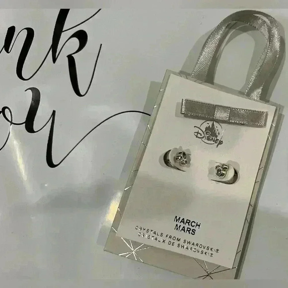 Disney  earrings-birthday stone March - Picture 1 of 2